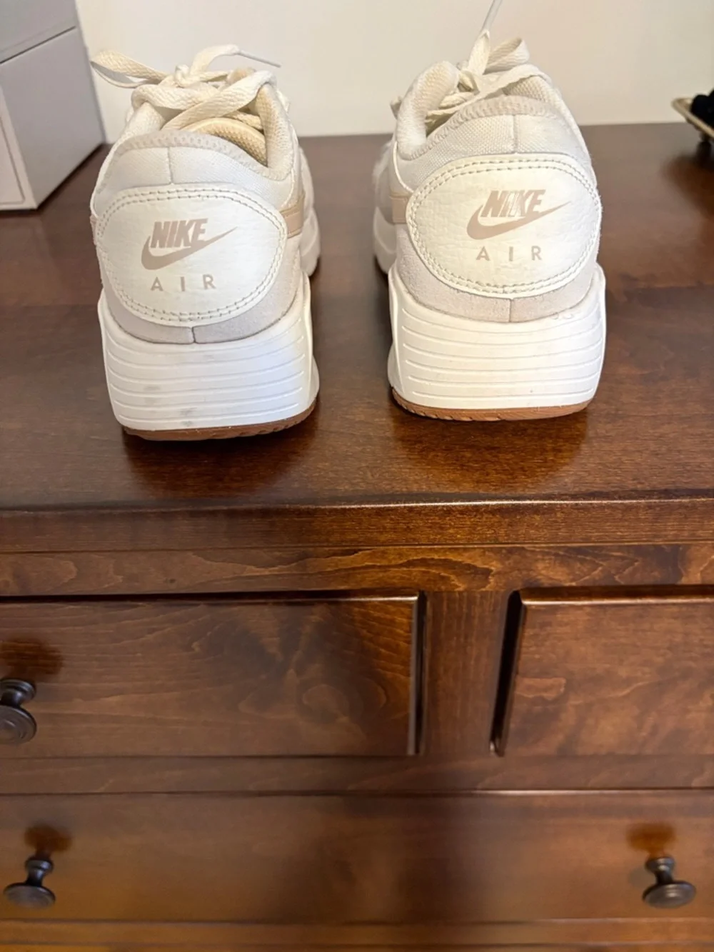 Nike Women’s Low-Top Sneakers in Ivory/White and Blush